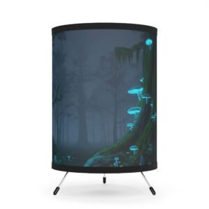 Mystical Tripod Lamp with High-Res Printed Shade, Forest Decor, Home Lighting, Unique Gift for Nature Lovers, Fairy Tale Atmosphere, [...]